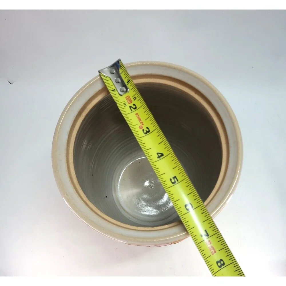 Vtg Handmade Pottery Canister 13